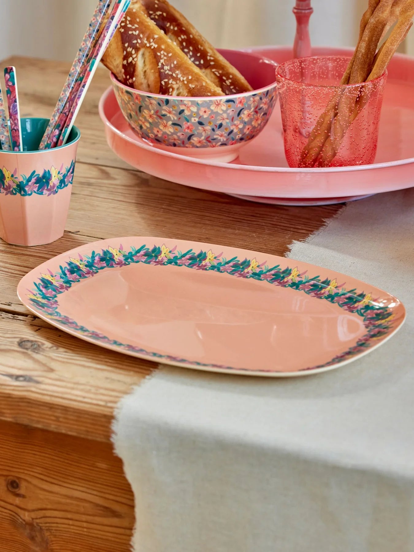 plateau/assiette fleur hilma