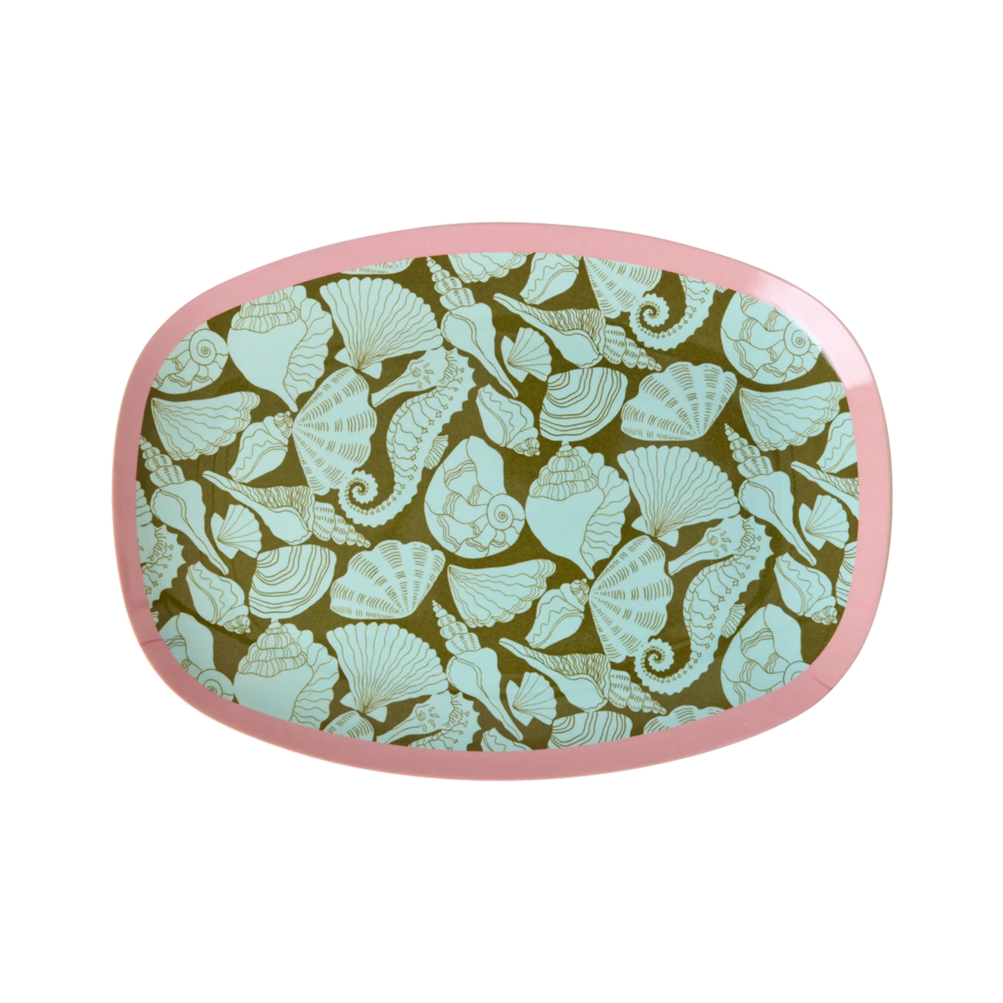 Plateau/assiette imprimé seashell