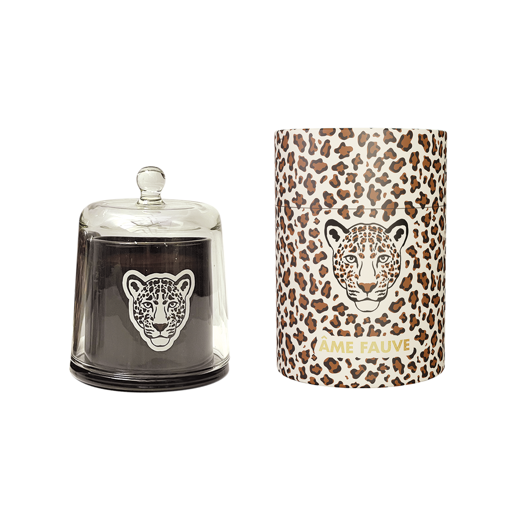 Bougie cloche léopard