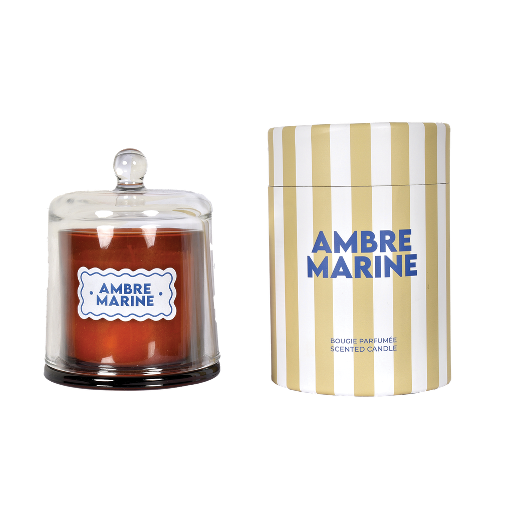Bougie cloche à rayures