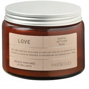 Bougie parfumée Love 400g