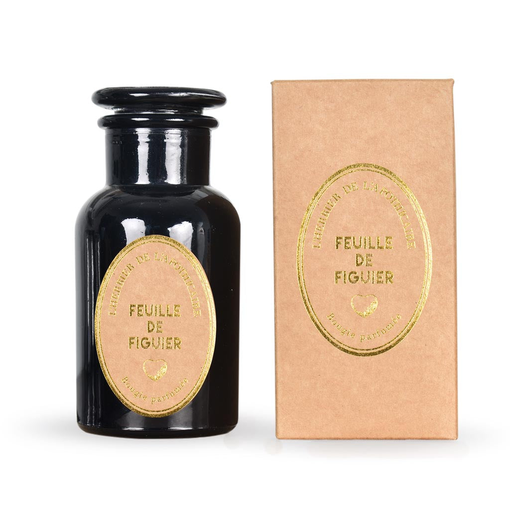 Bougie herbier feuille de figuier