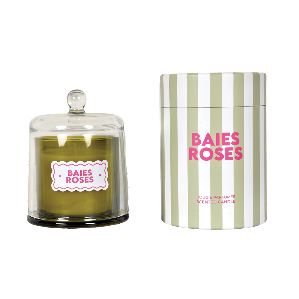 Bougie cloche à rayures
