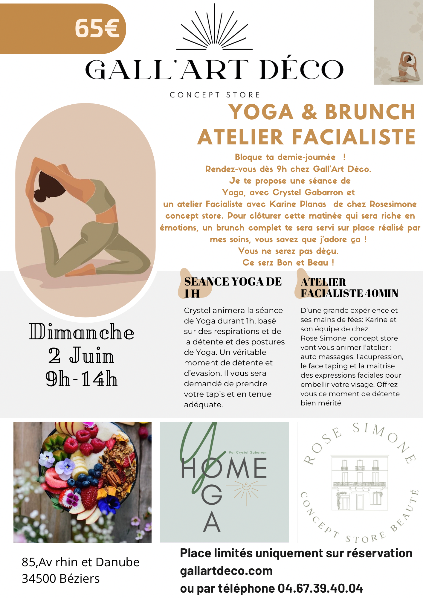 Atelier Yoga & Brunch Dimanche 2 Juin