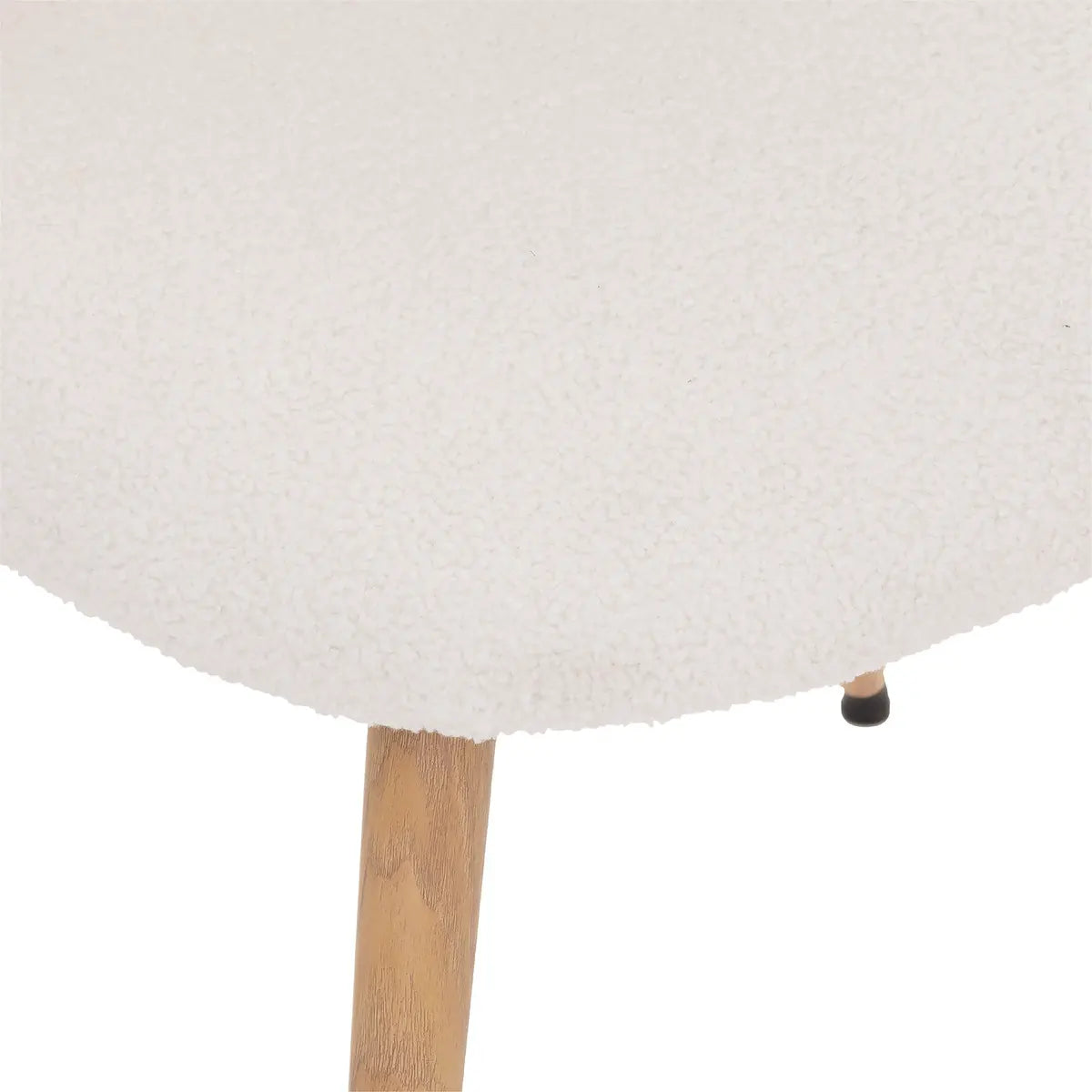 Chaise bouclette blanc