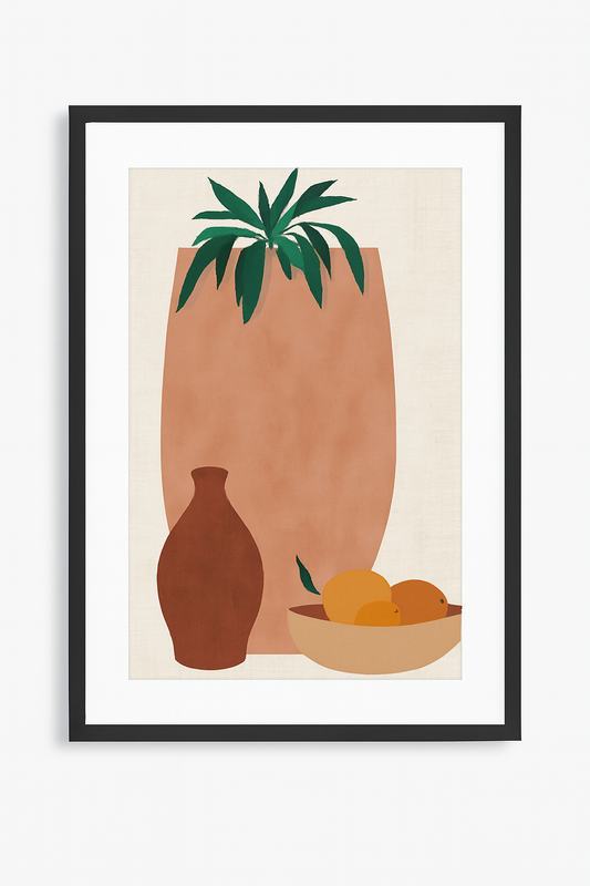 Affiche encadrée – Nature moderne (42.5x53 cm)