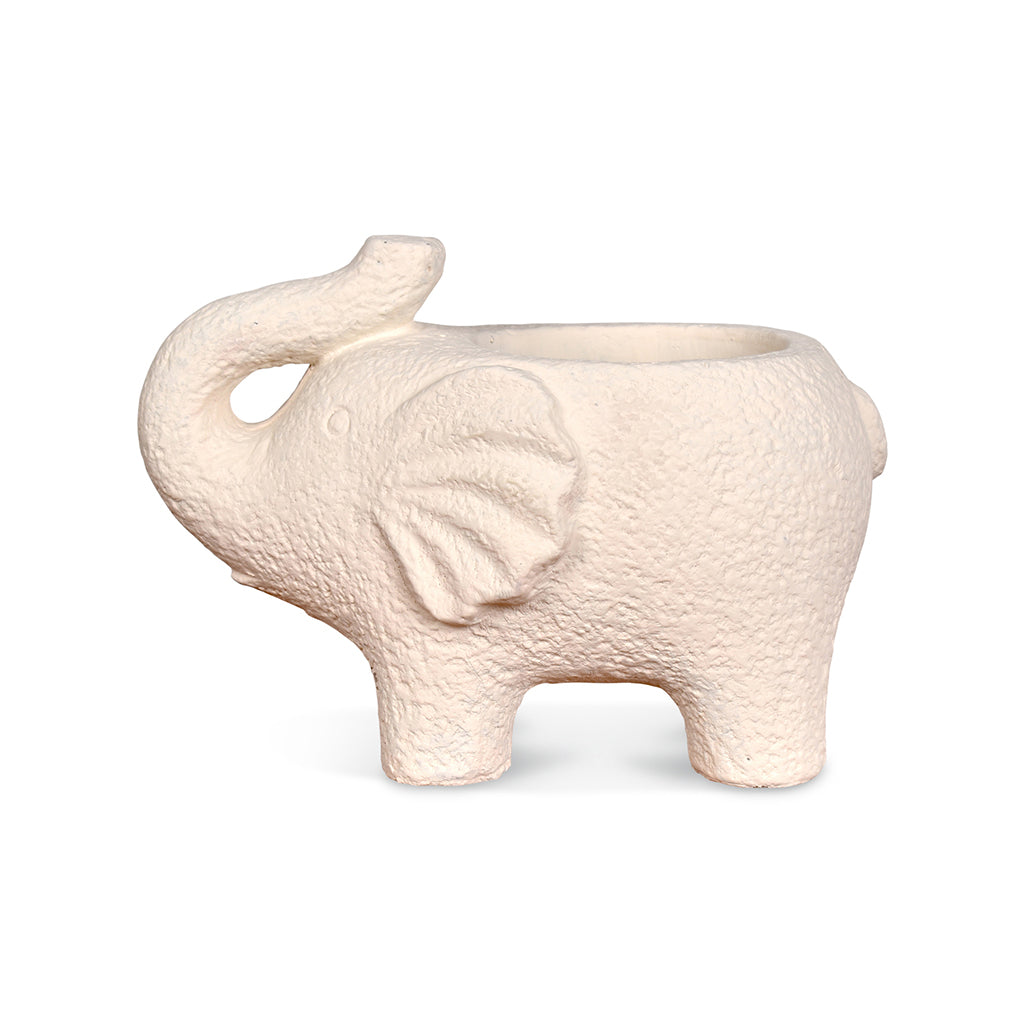 Statuette éléphant écru