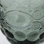 Verres à pied Aurora x6 noir transparent