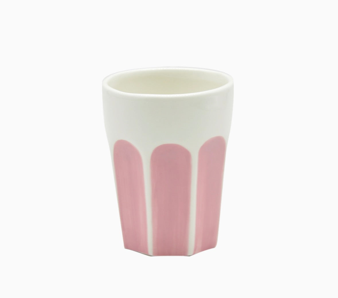 Tasse gobelet jaune en céramique – grand format D8,8 x H11 cm