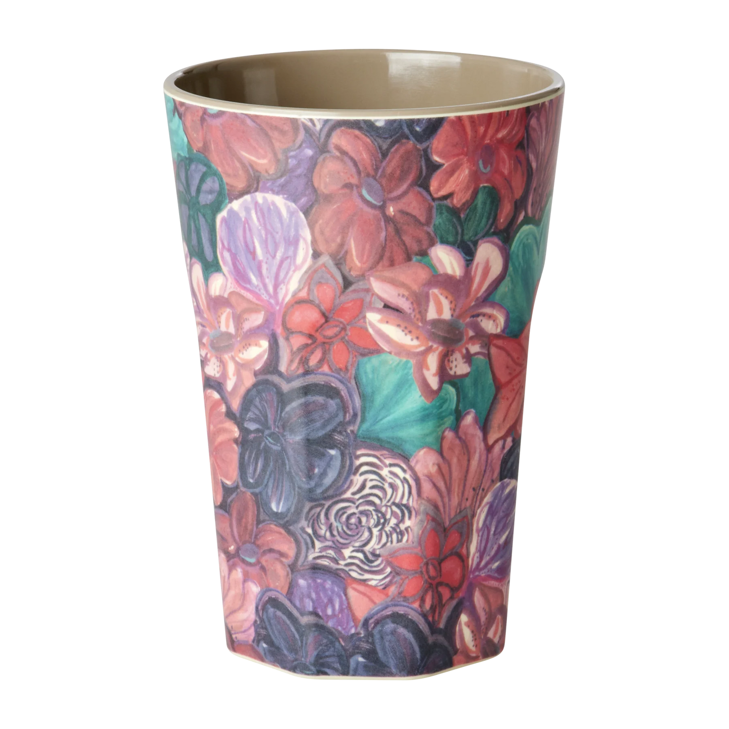 Grand gobelet motif forest flower
