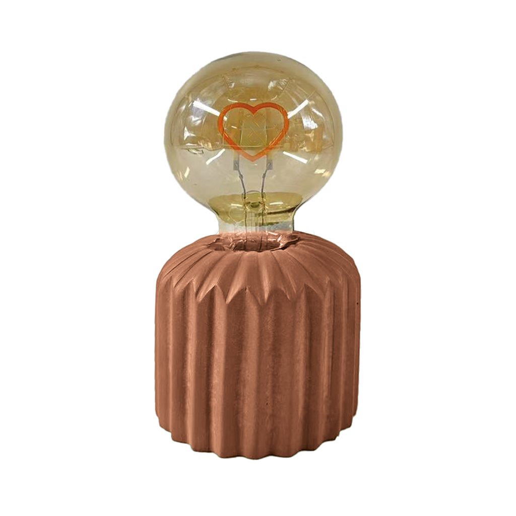 Lampe décorative côtelée à poser