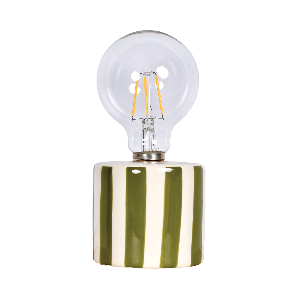 Lampe décorative à rayures