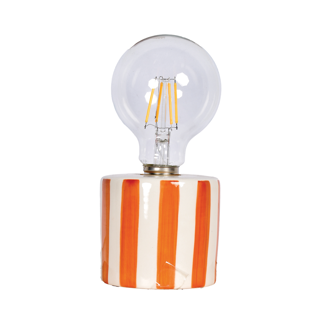 Lampe décorative à rayures