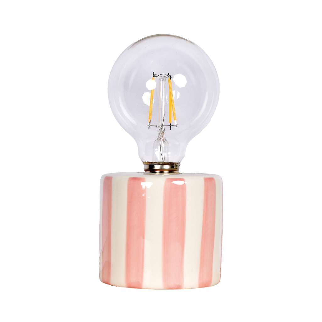 Lampe décorative à rayures