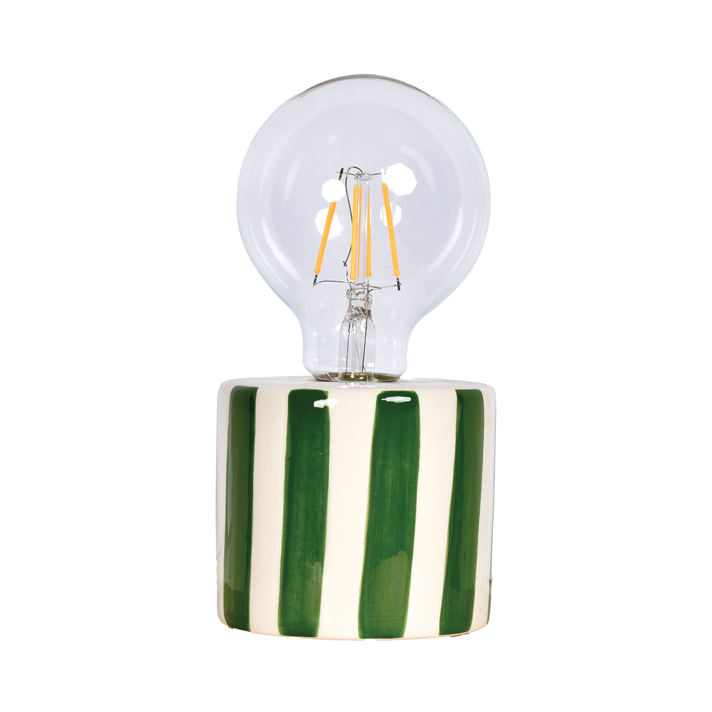 Lampe décorative à rayures