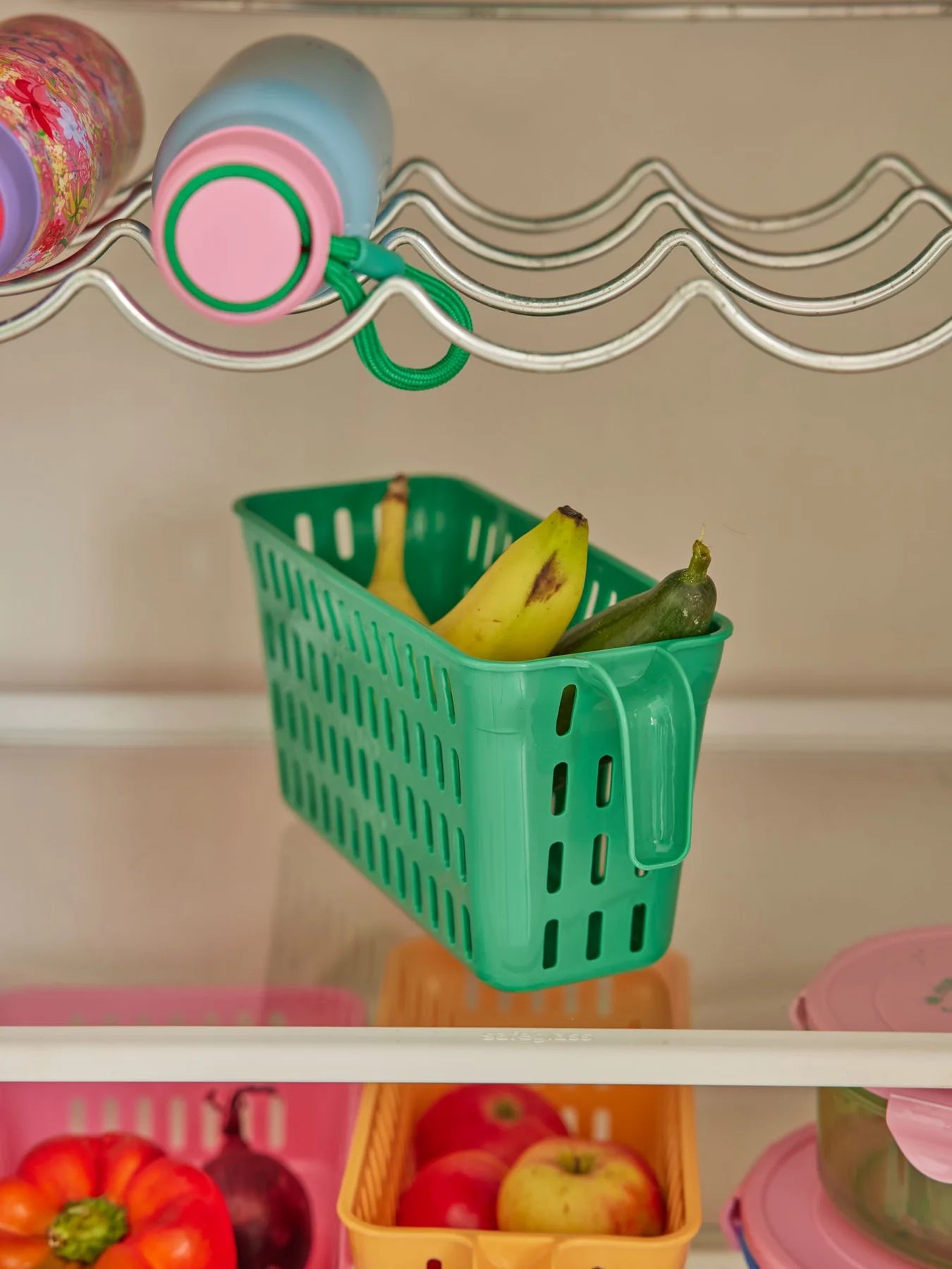 Rangement bac alimentaire vert