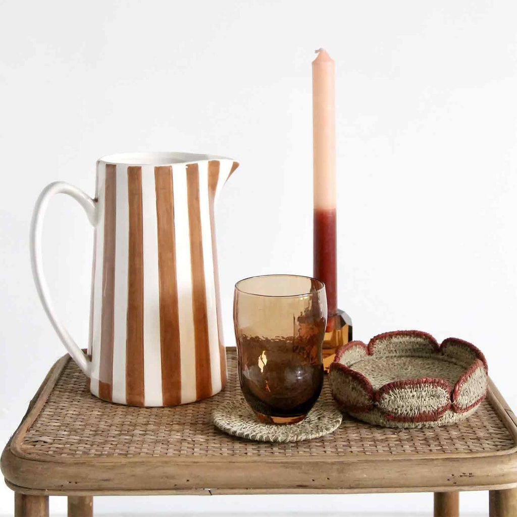 Carafe à rayures