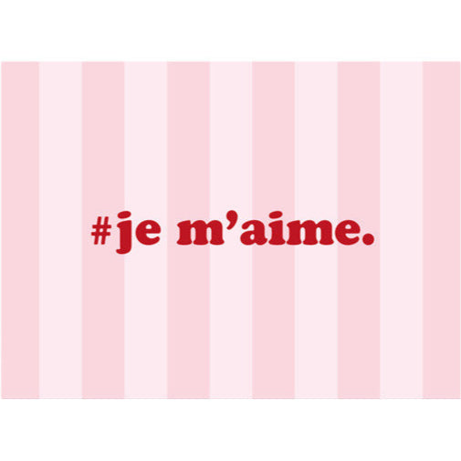 Set de table # je m'aime.