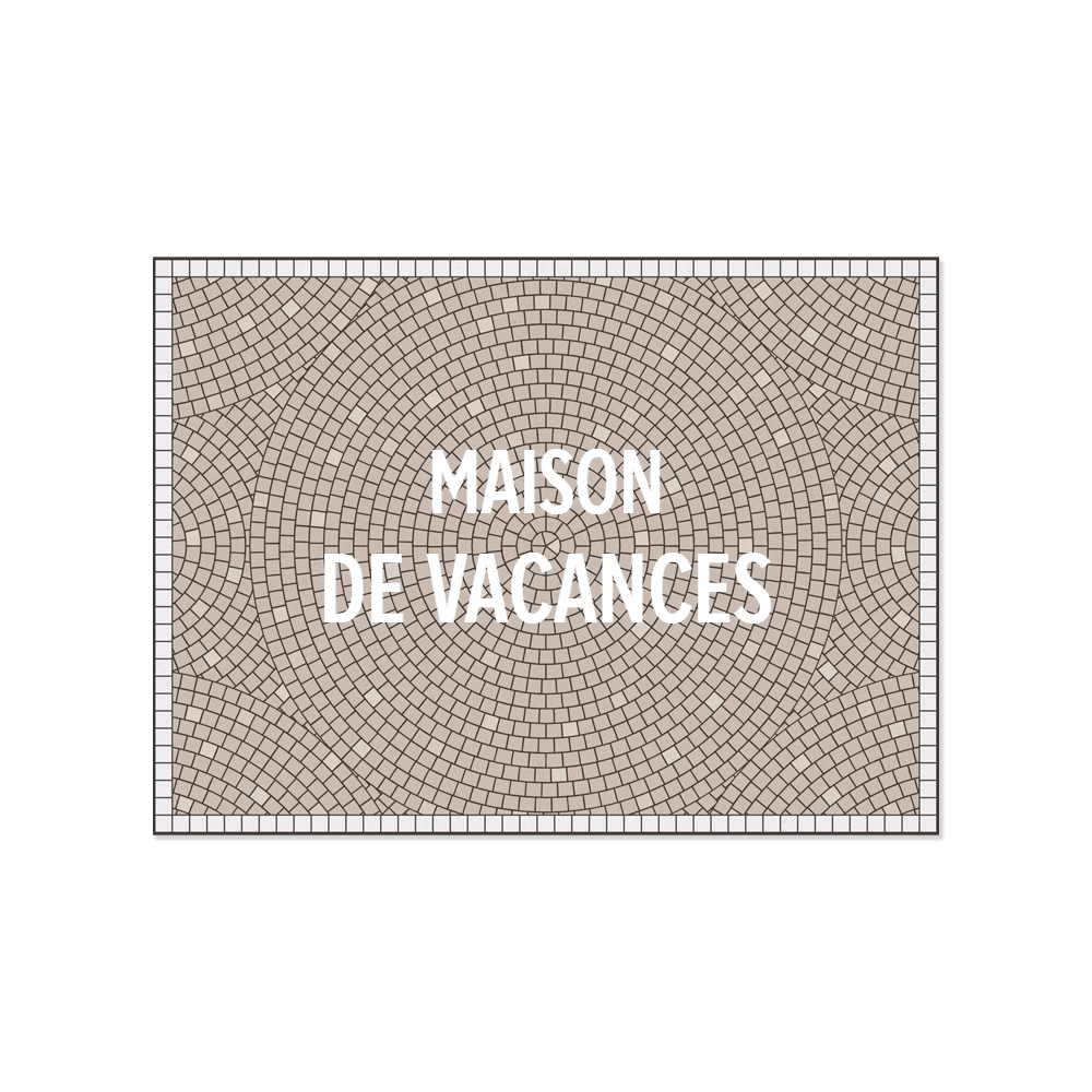 Set de tableau en vinyle maison de vacances