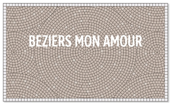 Tapis vinyle imprimé message