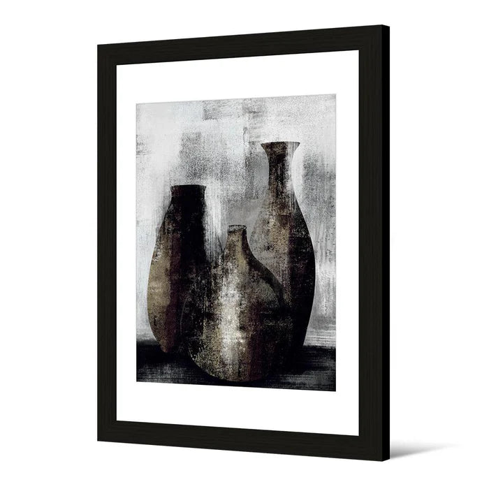 Cadre poteries noires 40x50 cm