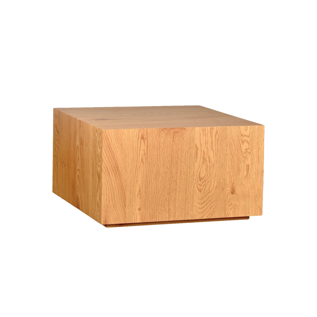 Table basse carré effet chêne
