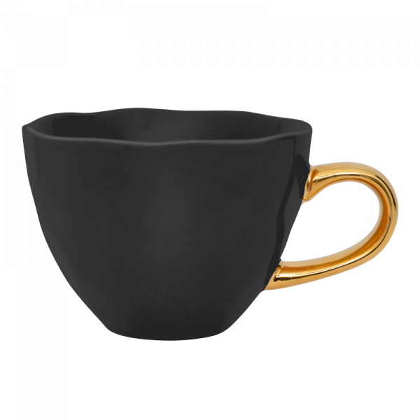 Tasse à thé anse dorée
