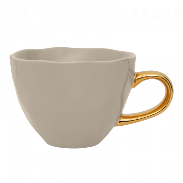 Tasse à thé anse dorée