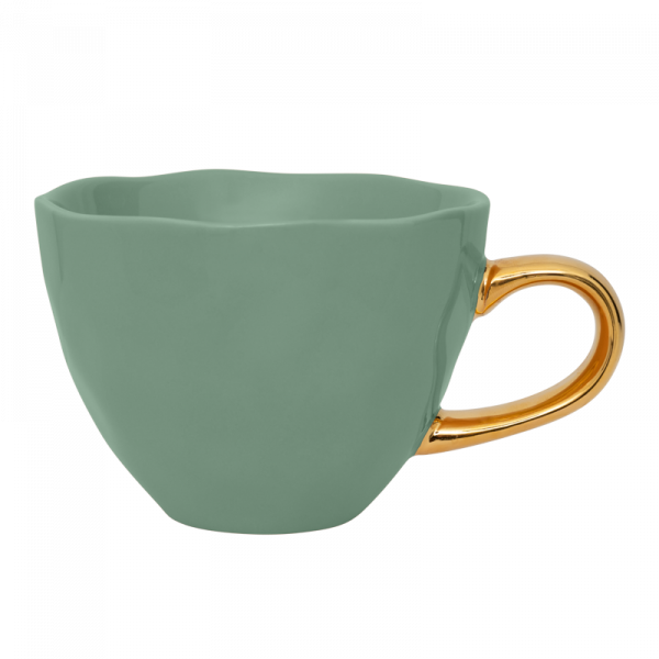 Tasse à thé anse dorée