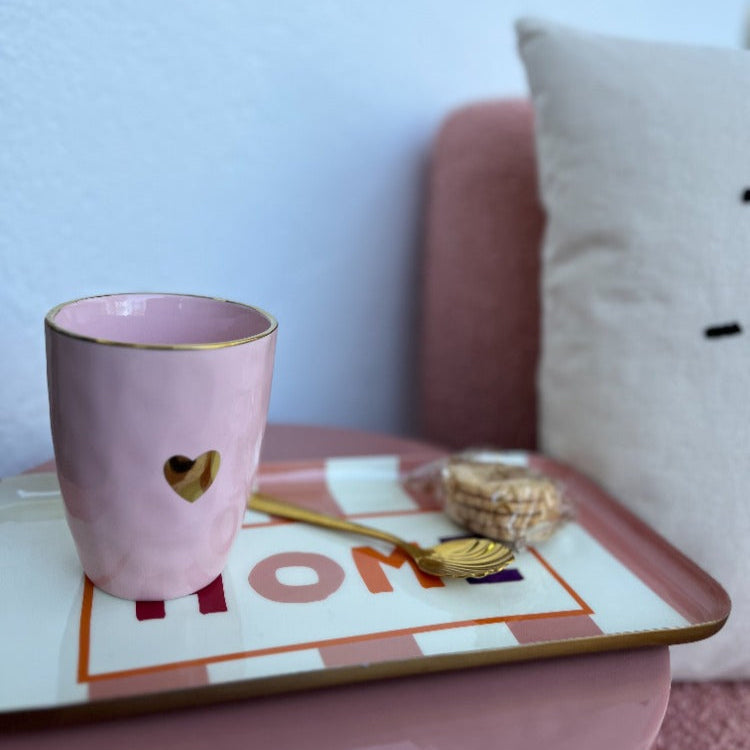 Mug avec cœur doré