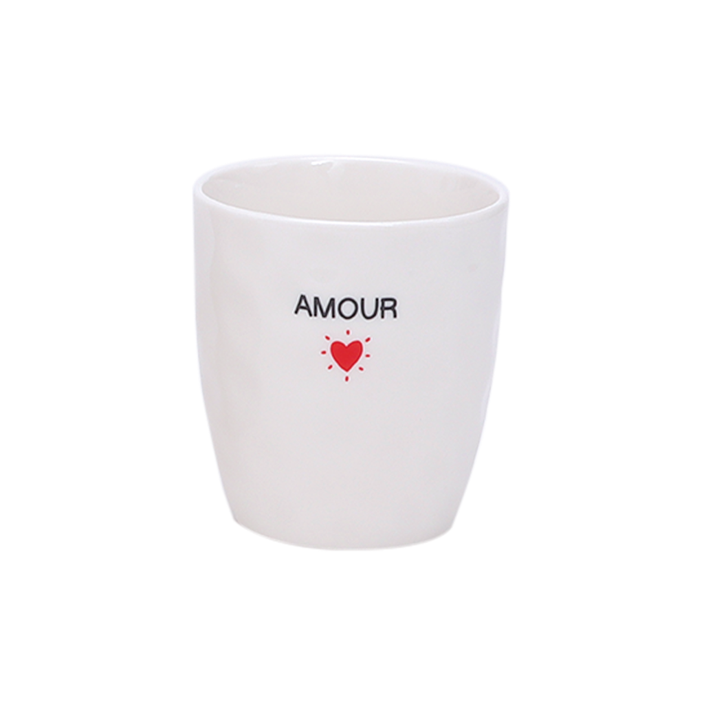Mug à message avec cœur