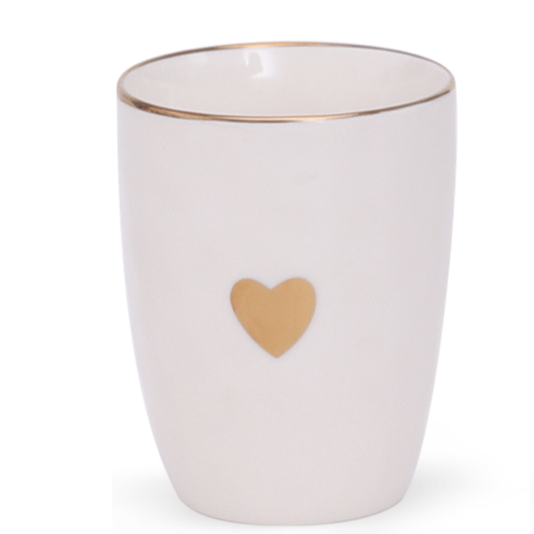 Mug avec cœur doré