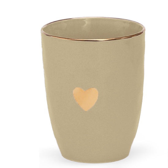 Mug avec cœur doré