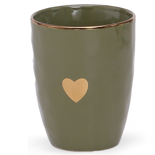 Mug avec cœur doré