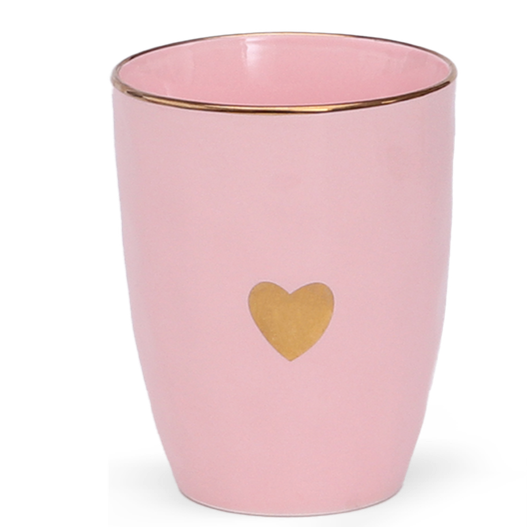 Mug avec cœur doré