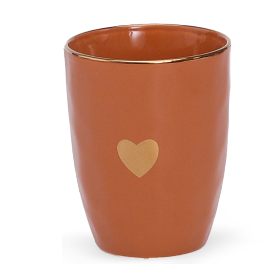 Mug avec cœur doré