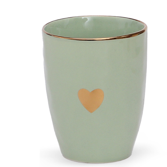 Mug avec cœur doré