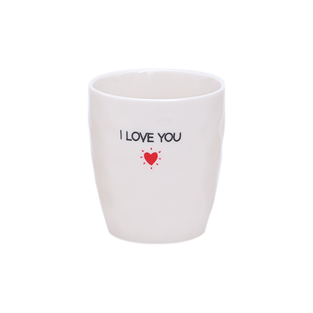 Mug à message avec cœur