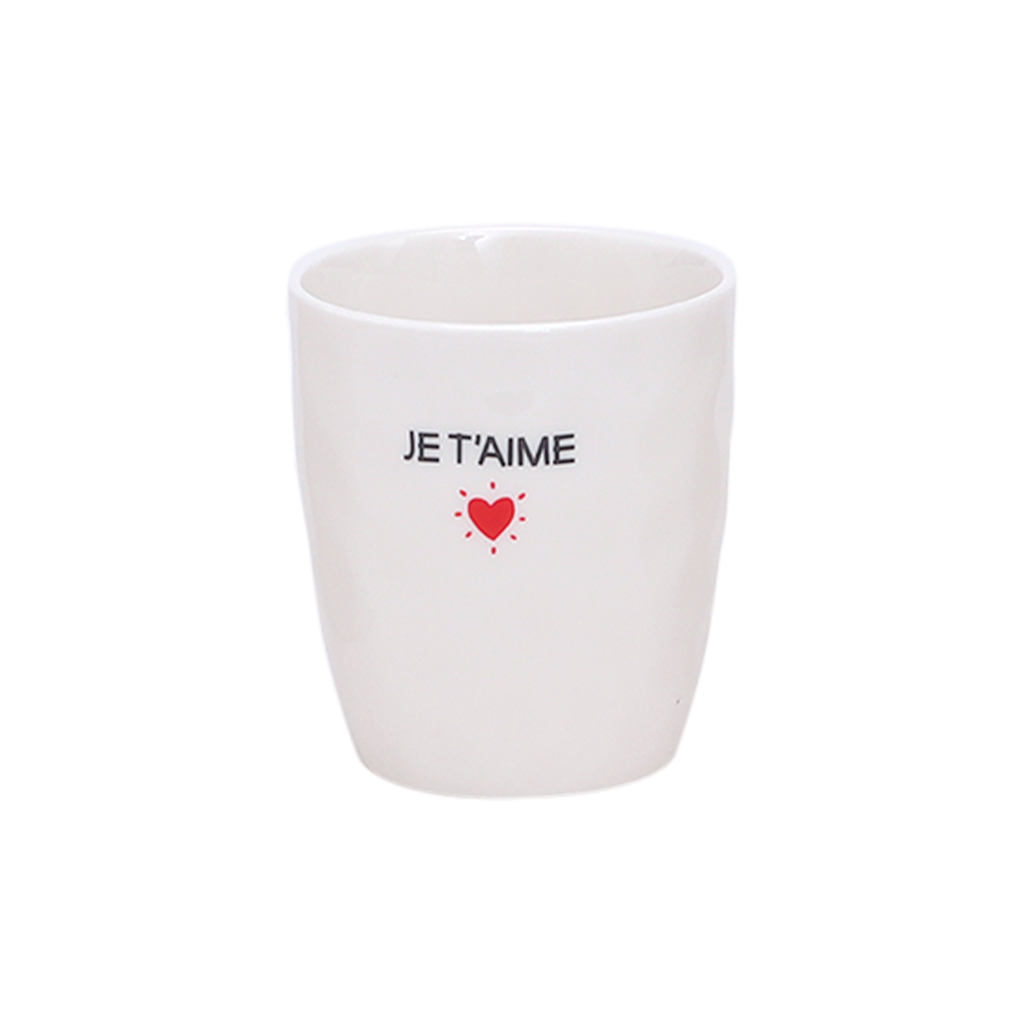 Mug à message avec cœur