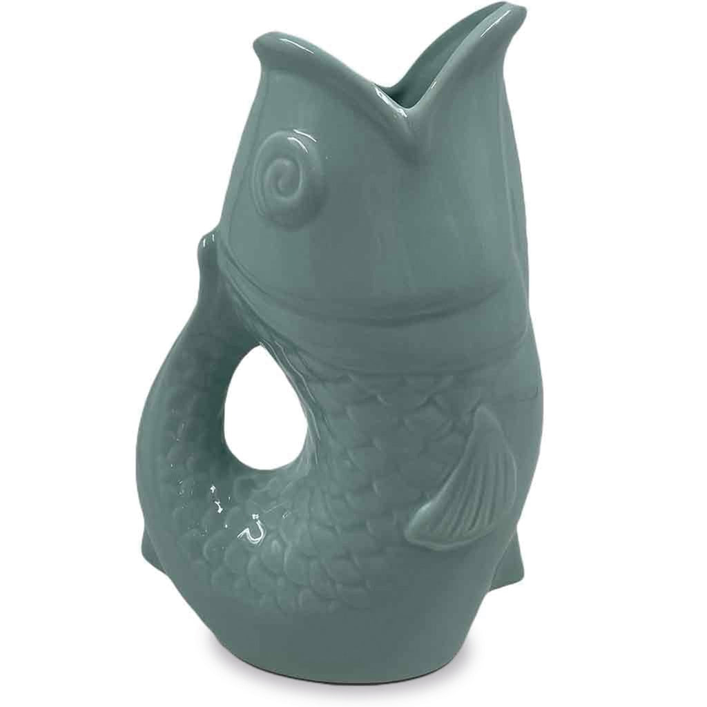 Vase/carafe poisson en céramique