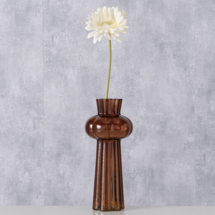 Vase haut brun clair