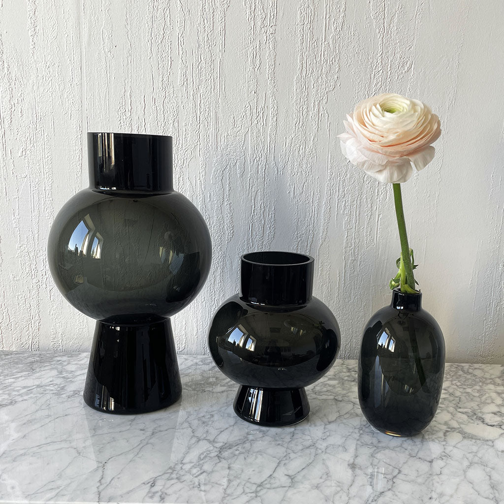 Vase noir Alan