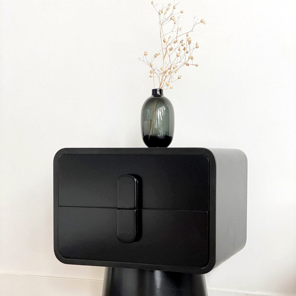Vase noir Alan
