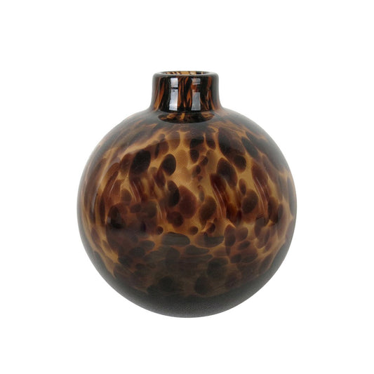 Vase rond léopard