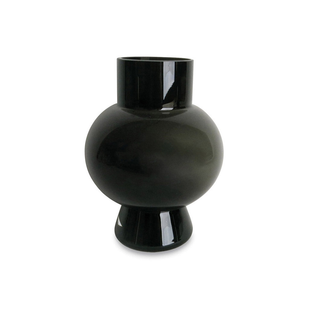 Vase rond noir
