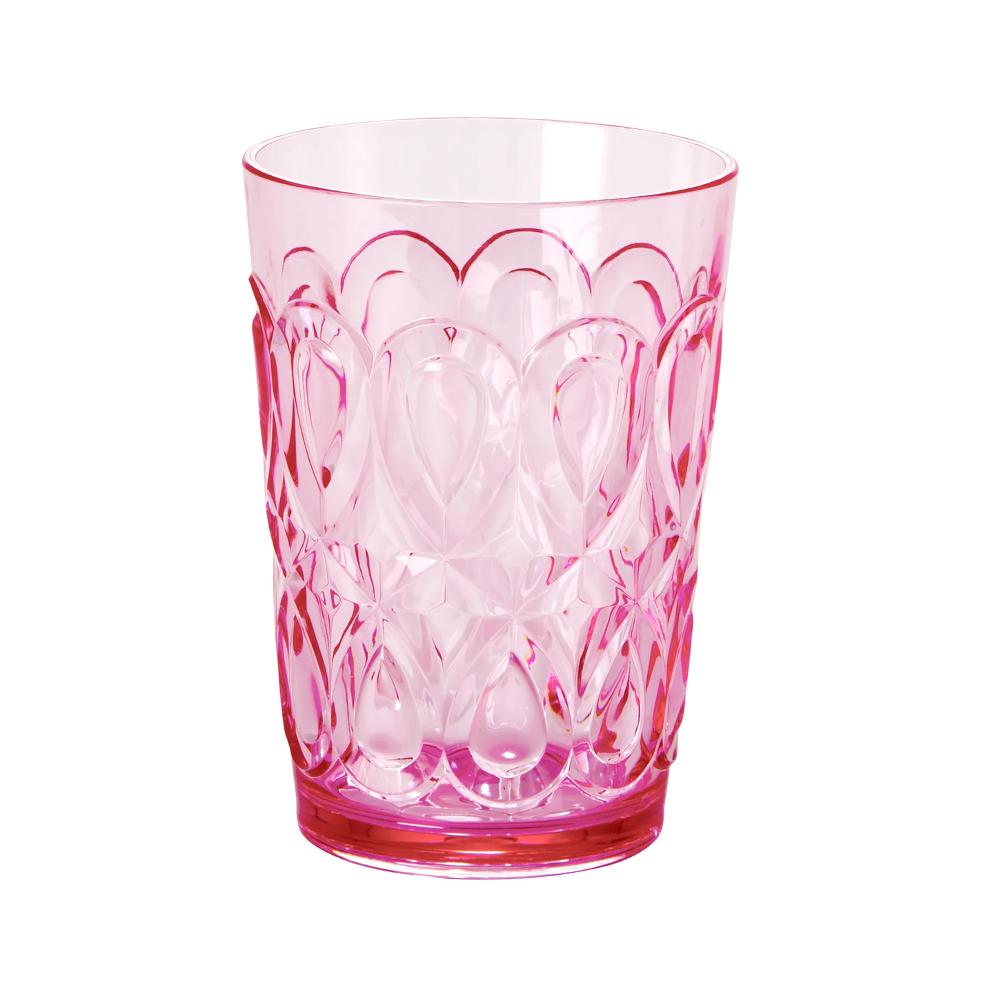 Verre à eau acrylique rose