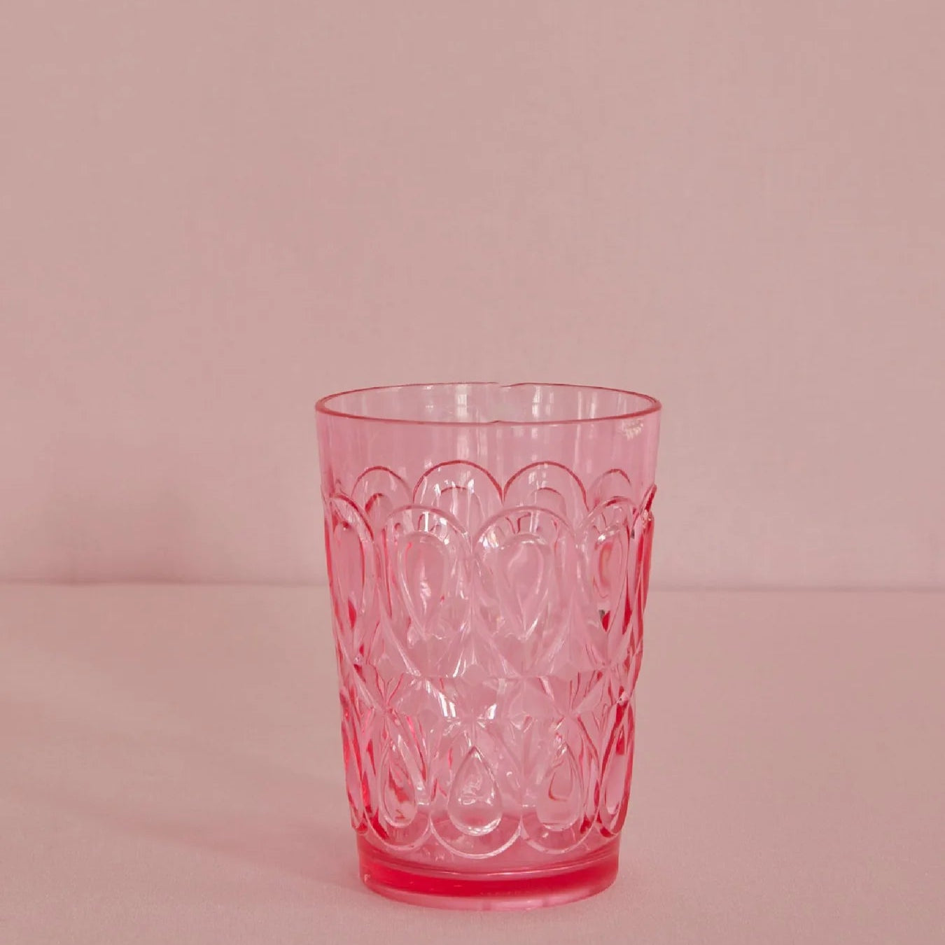 Verre à eau acrylique rose