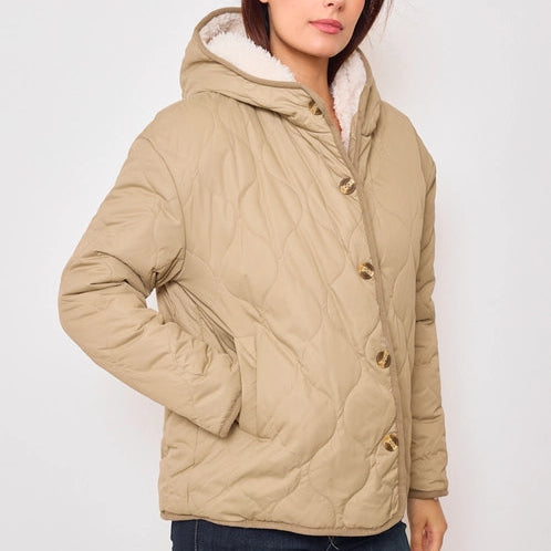 Veste matelassé réversible