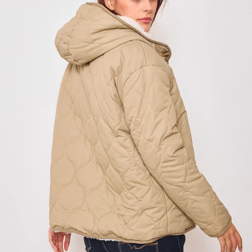 Veste matelassé réversible