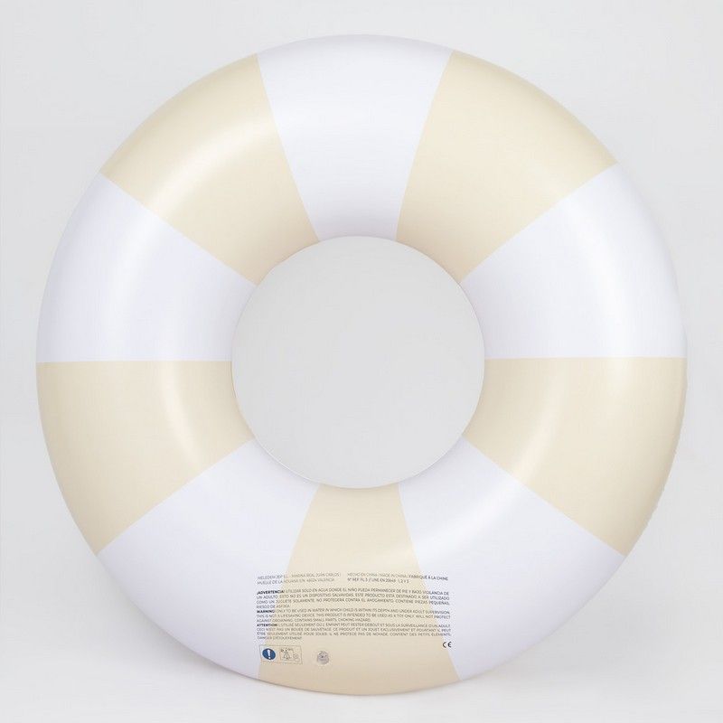 Bouée donuts beige et blanc